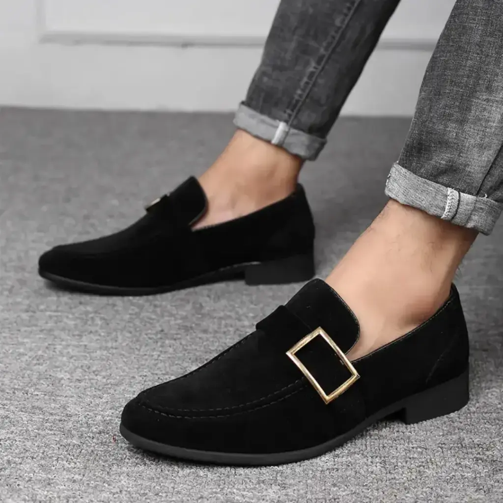 Mocassins en cuir mat 