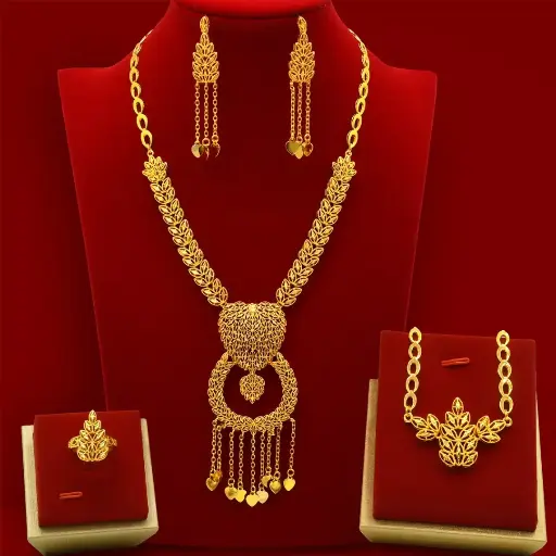 Ensemble bijoux plaqué or Haute qualité 